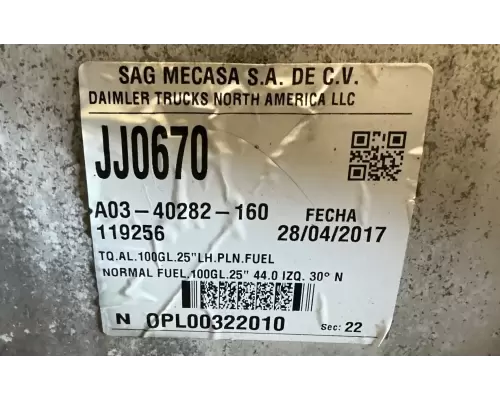 Freightliner Cascadia 126 Fuel Tank