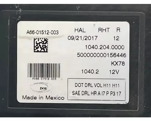 Freightliner Cascadia 126 Headlamp Assembly