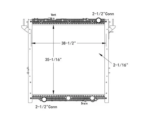 Radiator FREIGHTLINER CASCADIA LKQ Evans Heavy Truck Parts
