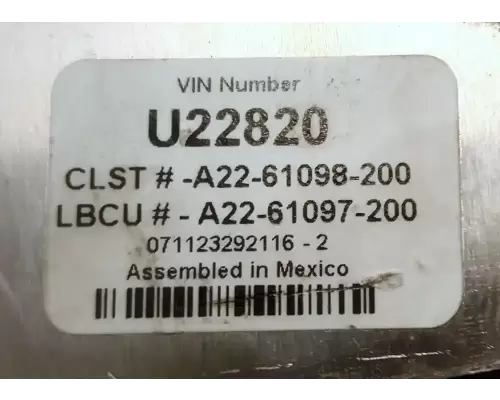 Freightliner Century Class 120 Instrument Cluster
