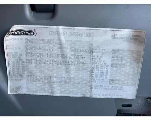 Freightliner Columbia 112 Miscellaneous Parts