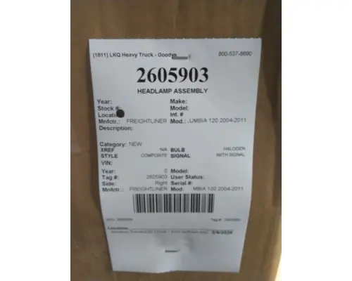 Headlamp Assembly FREIGHTLINER COLUMBIA 120 2004-2013 LKQ Heavy Truck - Goodys