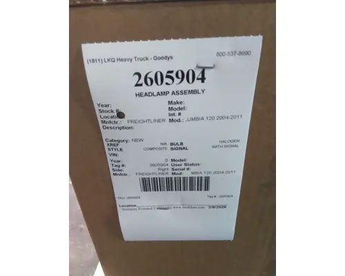 Headlamp Assembly FREIGHTLINER COLUMBIA 120 2004-2013 LKQ Heavy Truck - Goodys