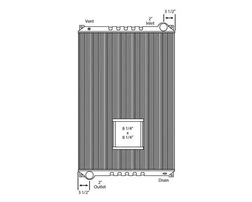 Radiator FREIGHTLINER CONDOR LKQ Heavy Duty Core