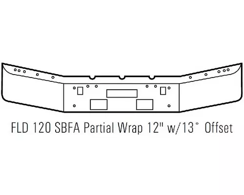 Freightliner FLD120 Bumper Assembly, Front