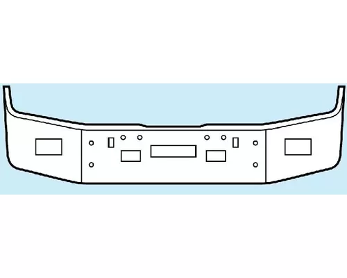 Freightliner FLD120 Bumper Assembly, Front