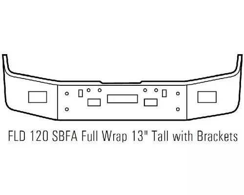 Freightliner FLD120 Bumper Assembly, Front