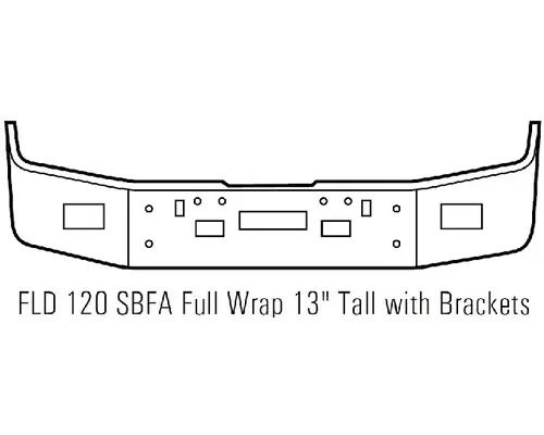 Freightliner FLD120 Bumper Assembly, Front