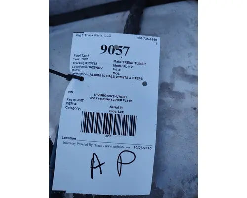 Fuel Tank FREIGHTLINER FL112 Big 3 Truck Parts, LLC