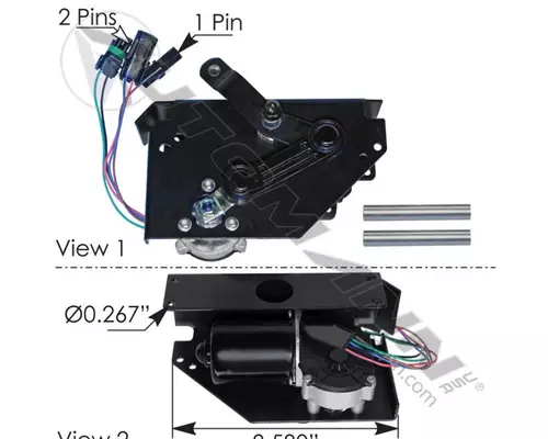 Wiper Motor, Windshield FREIGHTLINER FLD120 Frontier Truck Parts