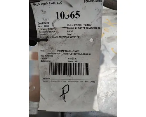 Fuel Tank FREIGHTLINER FLD132T CLASSIC XL Big 3 Truck Parts, LLC