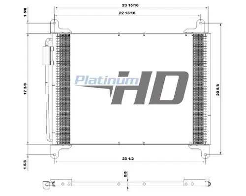 Air Conditioner Condenser FREIGHTLINER M2 106 LKQ Evans Heavy Truck Parts