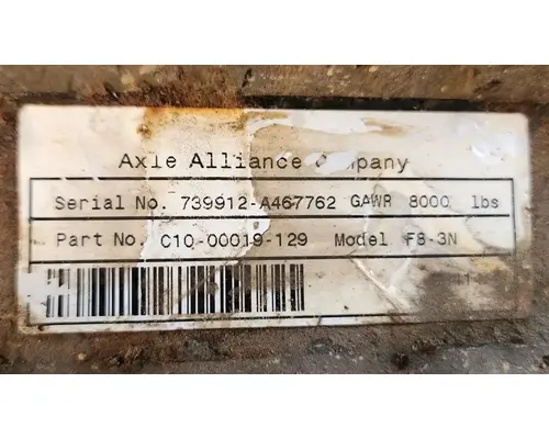 Freightliner M2 106 Axle Assy, Fr (4WD)