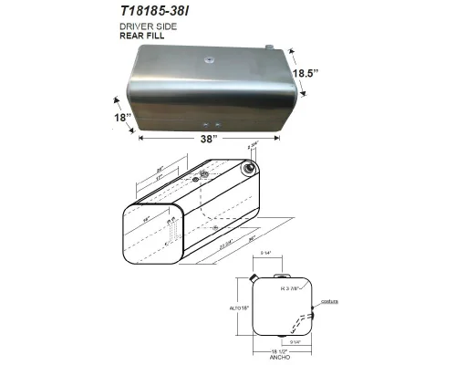 Fuel Tank FREIGHTLINER M2 106 LKQ Wholesale Truck Parts