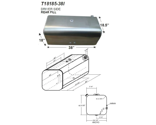 Fuel Tank FREIGHTLINER M2 106 LKQ Heavy Duty Core
