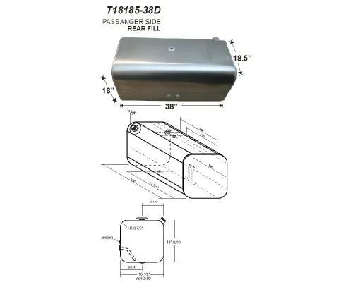 Fuel Tank FREIGHTLINER M2 106 LKQ Heavy Duty Core