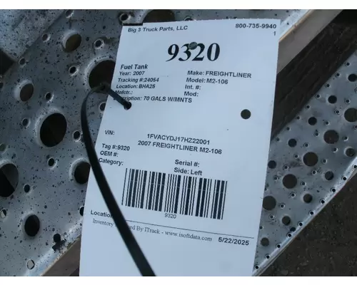 Fuel Tank FREIGHTLINER M2-106 Big 3 Truck Parts, LLC
