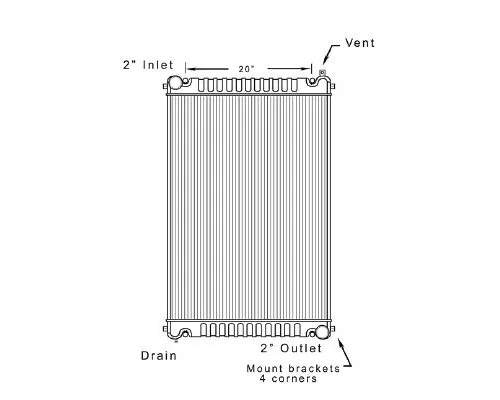Radiator FREIGHTLINER M2 106 LKQ Wholesale Truck Parts