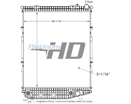 Radiator FREIGHTLINER M2 106 LKQ Plunks Truck Parts and Equipment - Jackson