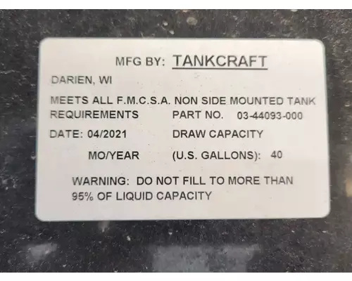 Freightliner MT45 Chassis Fuel Tank