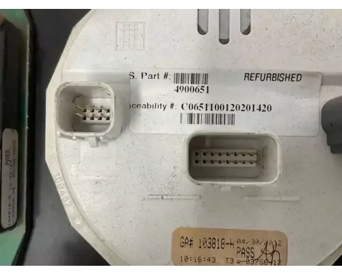 Freightliner MT55 Chassis Instrument Cluster