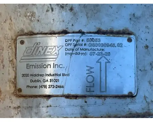 DPF (Diesel Particulate Filter) Freightliner MT55 Chassis Complete Recycling Group LLC