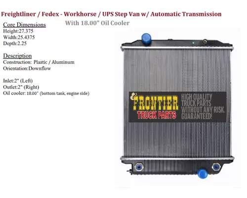 Radiator FREIGHTLINER MT55 Frontier Truck Parts