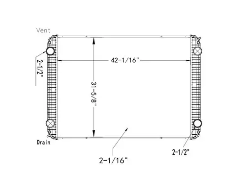 Radiator FREIGHTLINER XC LKQ Evans Heavy Truck Parts