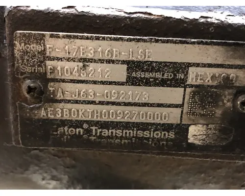Fuller F-17E316B-LSE Transmission