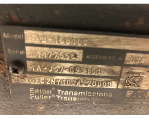 Fuller FAOF16810C Transmission