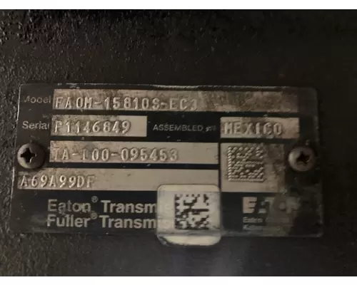 Fuller FAOM15810S-EC3 Transmission