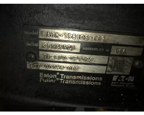 Fuller FAOM15810S-EC3 Transmission