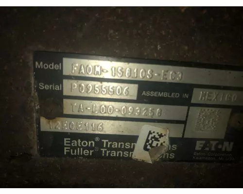 Fuller FAOM15810S-EC3 Transmission