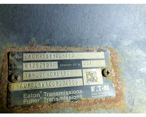 Fuller FAOM15810S-EP3 Transmission