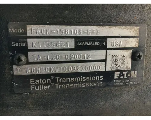 Fuller FAOM15810S-EP3 Transmission