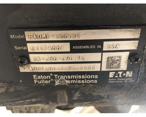 Fuller FAOMF15810C Transmission