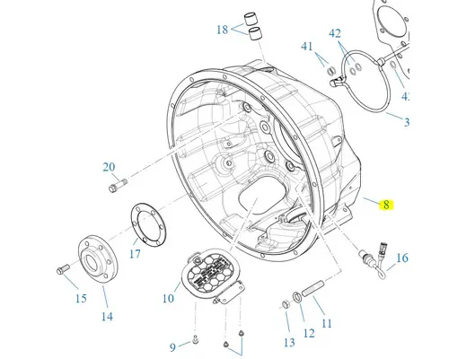 Fuller FO18E313A-MHP Clutch Housing