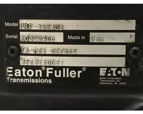 Fuller FRF15210B Transmission