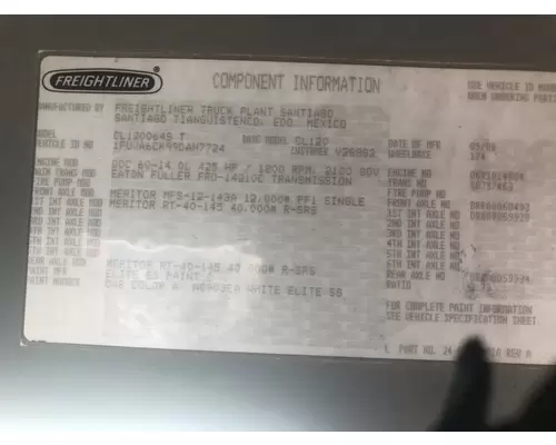 Fuller FRO14210C Transmission Misc. Parts