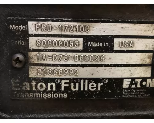 Fuller FRO17210C Transmission