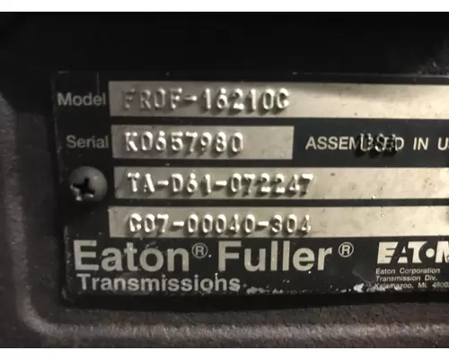 Fuller FROF16210C Transmission