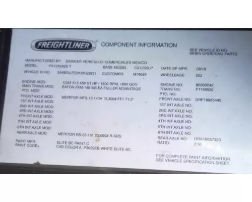 Transmission Assembly FULLER FAM-14810B-EA Aaa Truck Salvage