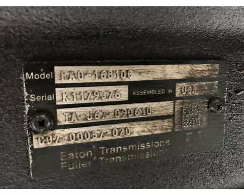 Transmission Assembly Fuller FAO16810C Vander Haags Inc Cb