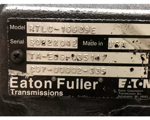 Fuller RTLC16609E Transmission