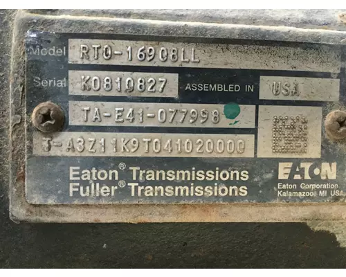 Fuller RTO16908LL Transmission