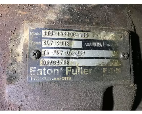 Fuller RTO16910C-AS3 Transmission