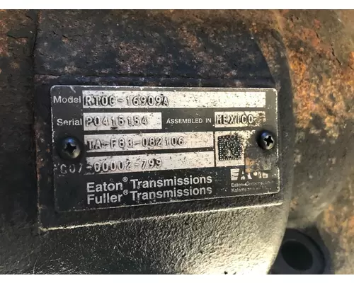 Fuller RTOC16909A Transmission Misc. Parts