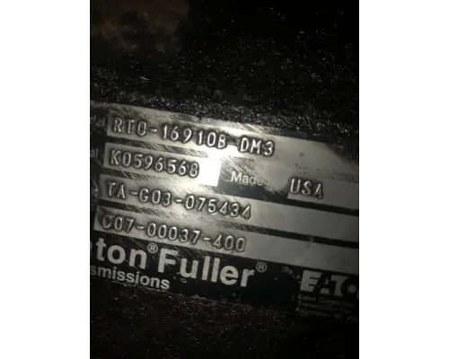 Transmission Assembly Fuller RTO16910B-DM3 Vander Haags Inc Sp