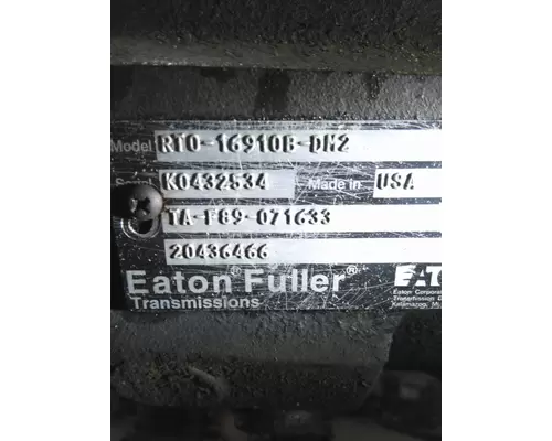 Transmission Assembly FULLER RTO16910BAS2 LKQ Heavy Truck - Goodys