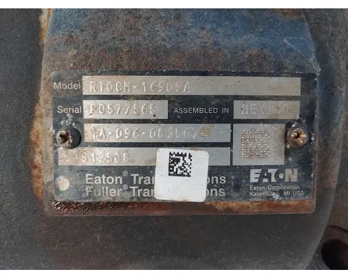 Transmission Assembly FULLER RTOCM16909A LKQ Heavy Duty Core